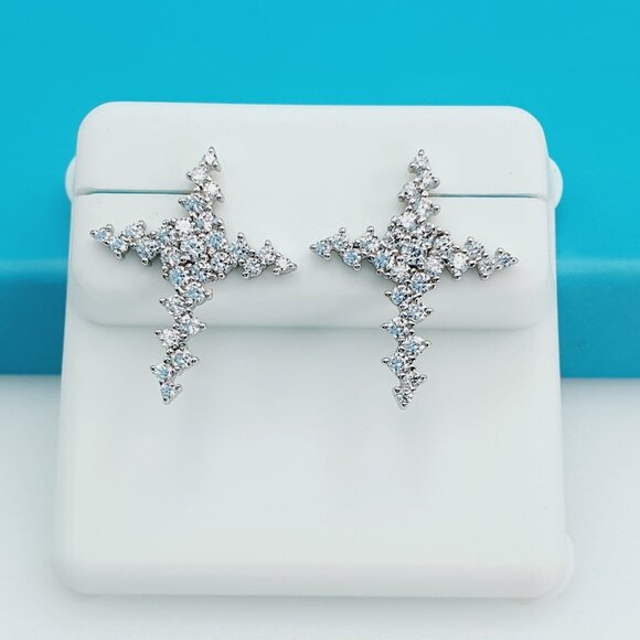 "925 Sterling Silver CZ Beautiful Earrings for Women, 1USPAR4117